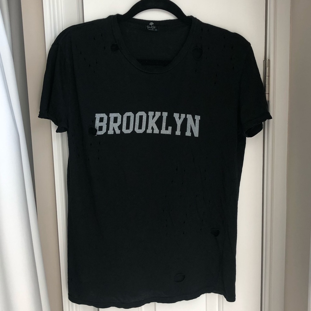 John Galt Brooklyn Ripped/distressed Tee -One Size